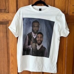 Gildan White Graphic Tee with Jayson Tatum and Jalen Brown